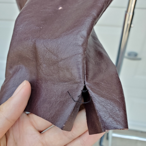 ✖️SOLD✖️Reworked Vtg Leather Pants, 2-Piece - Picture 12 of 16